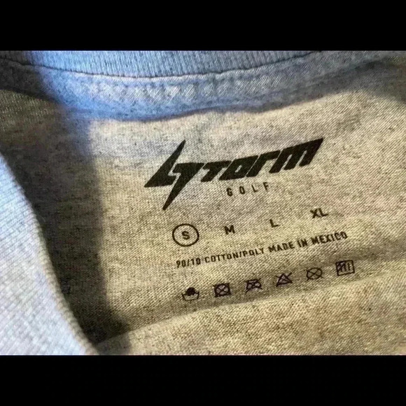 Storm Country Club GOLF preppy gray green T Shirt Men’s Size S short sleeve top - Picture 5 of 7